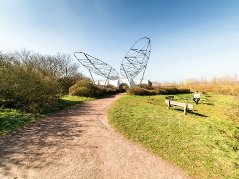 Archiefbeeld van het stadsgroen Marionetten, met uitkijkpunt Libel.
