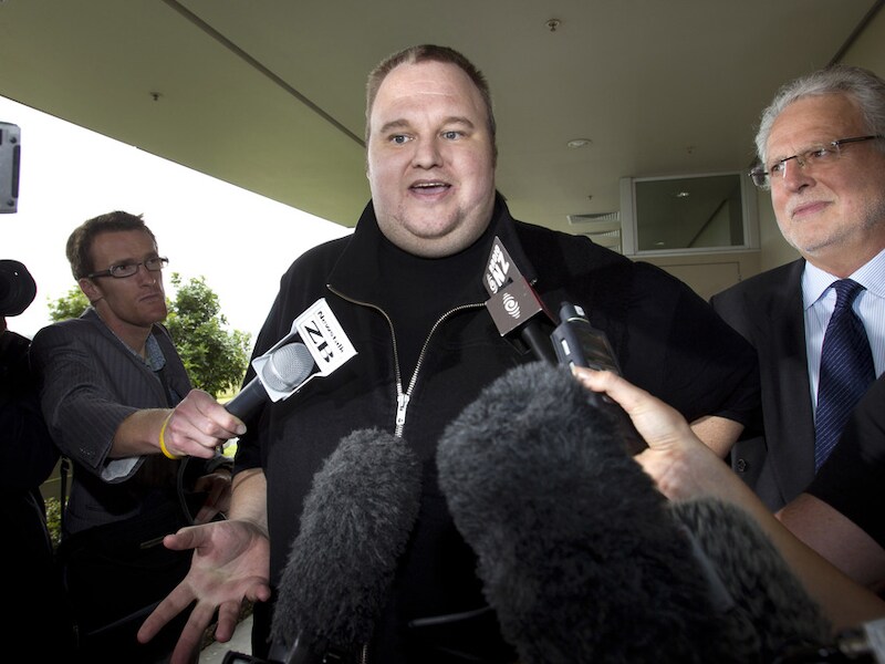 Kim Dotcom, eigenaar van MegaUpload.