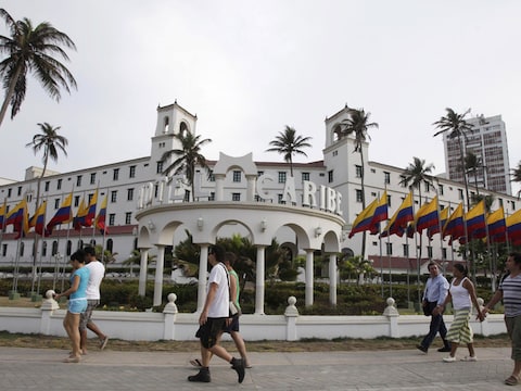 'Hotel Caribe', de plek waar de lijfwachten van Obama de bloemetjes hebben buitengezet.