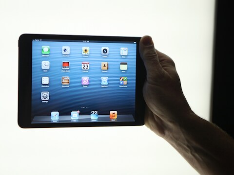 Een huidig model van de iPad mini.