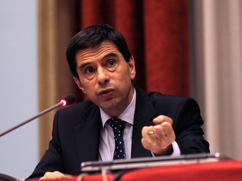 De Portugese minister van Financiën Vitor Gaspar.