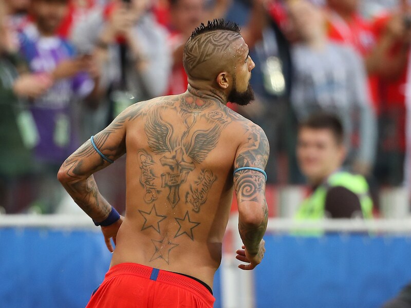 Arturo Vidal ziet Chili al in de finale.