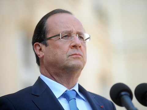 President Hollande, vrijdag.