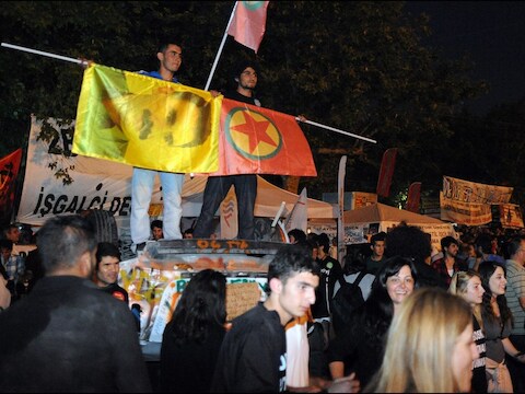 Koerdische separatisten protesteren in Taksim, archiefbeeld 3013.