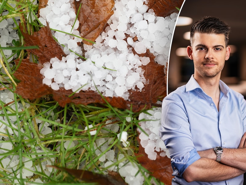 De afgelopen dagen kregen we bij momenten onweer, hagel en zelfs wat sneeuw over ons heen.