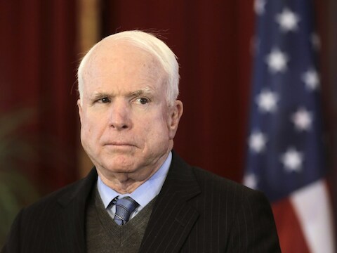De Amerikaanse senator John McCain. (Archiefbeeld)
