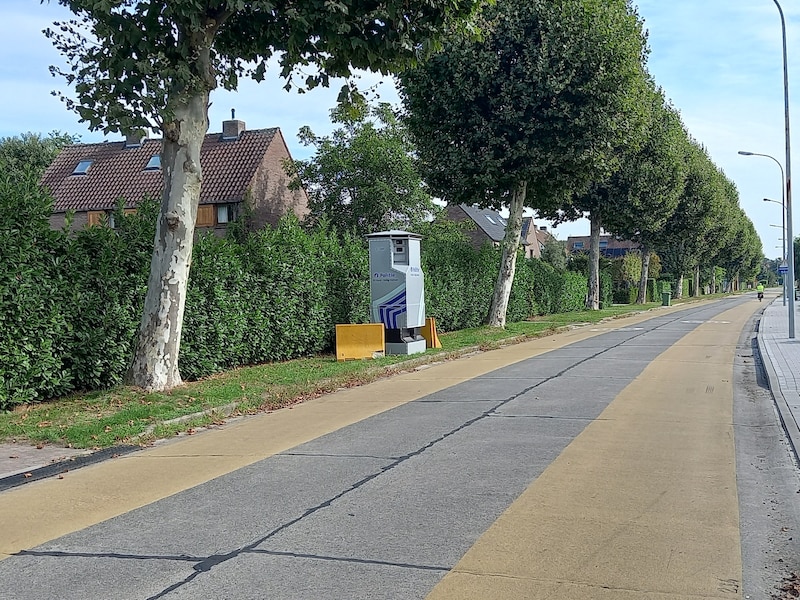 Een vrouw werd geflitst in de Groenstraat in Oostakker.