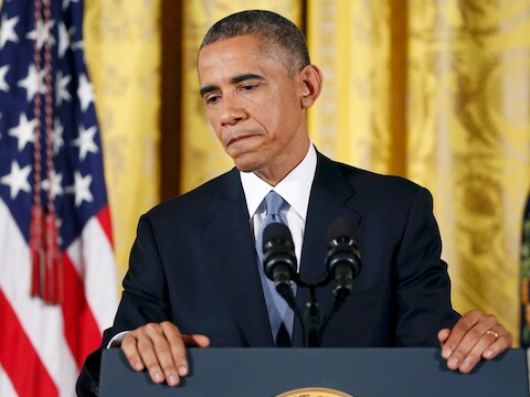 De Amerikaanse president Barack Obama.