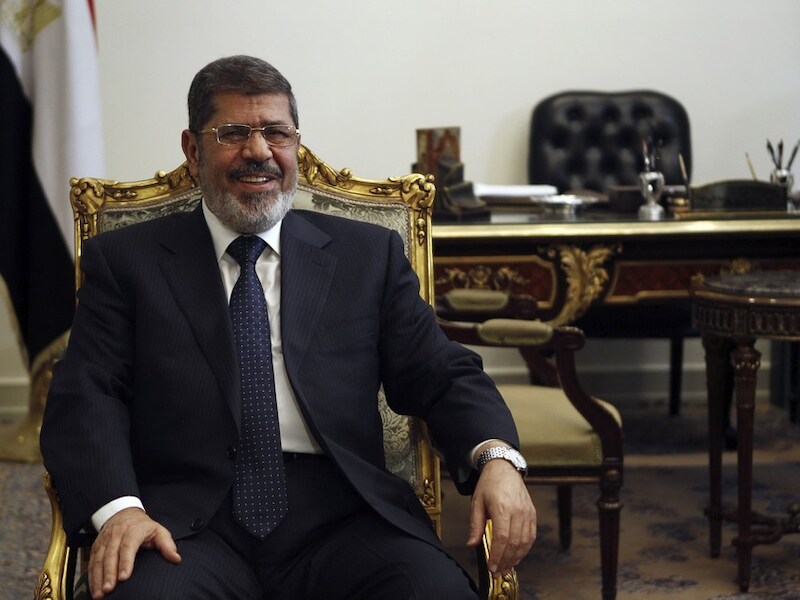De Egyptische president Mohamed Mursi.