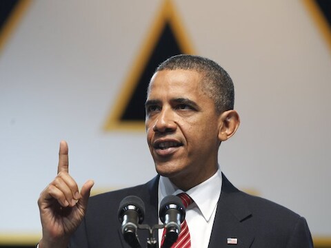 De Amerikaanse president Barack Obama.
