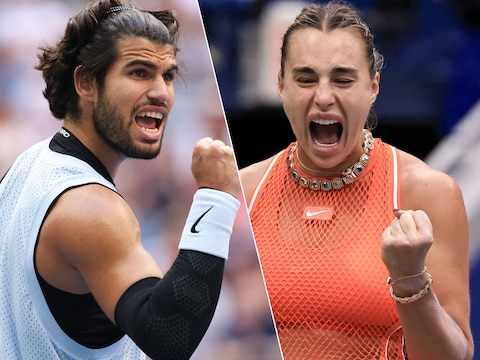 Carlos Alcaraz en Aryna Sabalenka laten zich niet verrassen en staan in kwartfinales