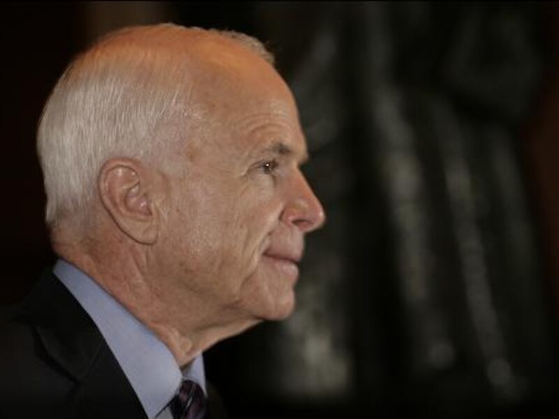 Oeps! Foutje! McCain vroeg de vijand om steun.