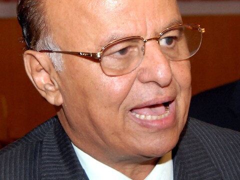 Jemenitische president Abed Rabbo Mansur Hadi