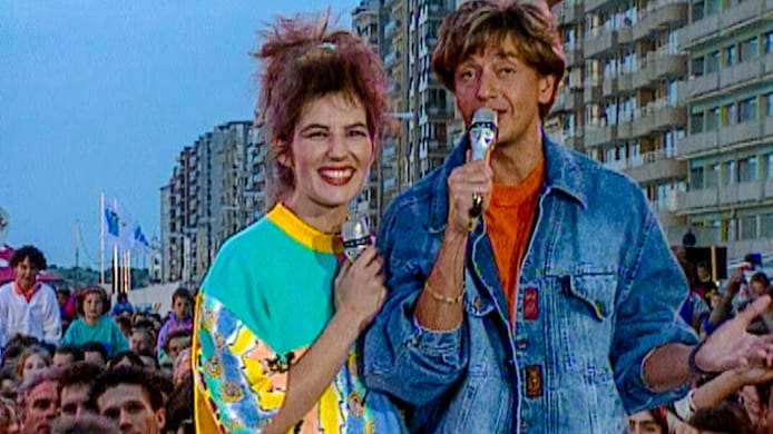 Samen met Willy Sommers presenteerde Bea tien jaar lang ‘Tien om te zien’.