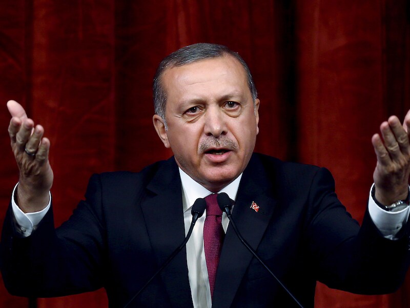 De Turkse president Erdogan houdt niet van kritiek.