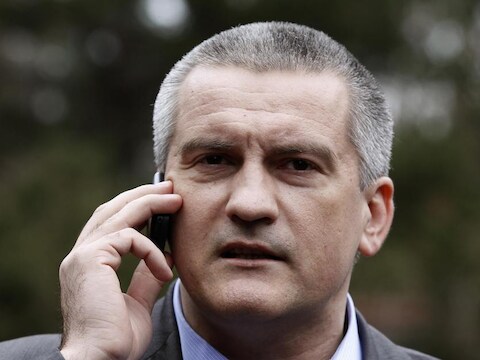 De premier van de Krim Sergei Aksjonov.