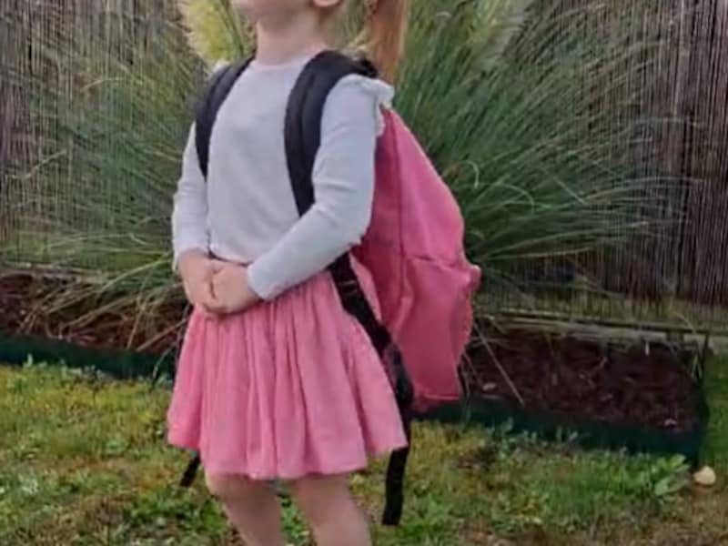 Maylie uit Kampenhout gaat naar de tweede kleuterklas!