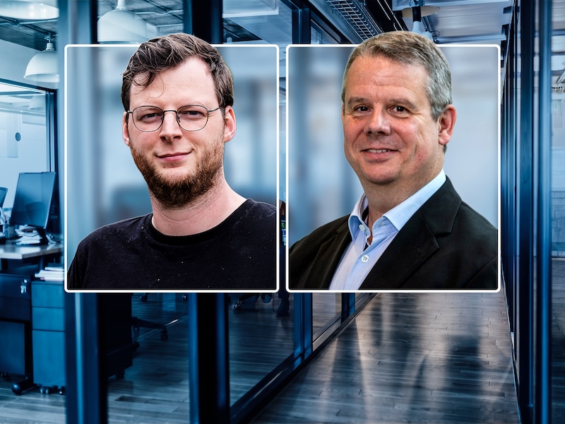 Xavier Geerinck (32) en Bruno De Block (55), Vlamingen met een managementvennootschap.