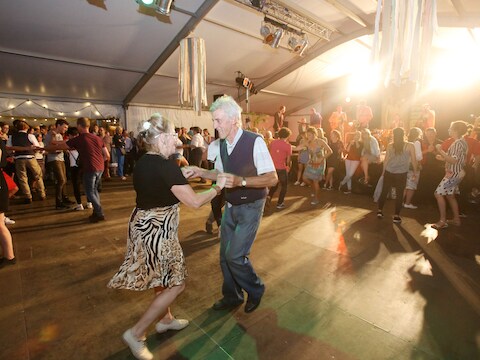 Illustratie salsa dansen.