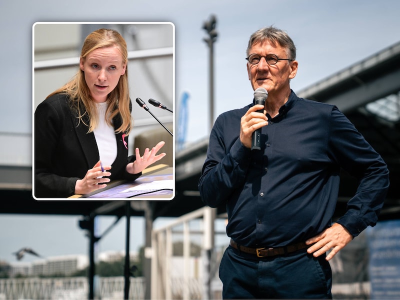 Vlaams woonminister Melissa Depraetere (Vooruit) en Antwerps woonschepen Patrick Janssens (Vooruit) werken goed samen.