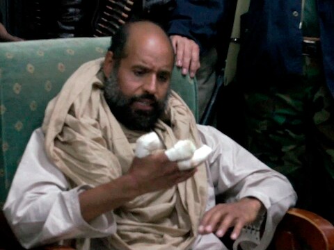 Kadhafi's zoon Zaif al-Islam zit in de West-Libische stad Zitan in hechtenis.