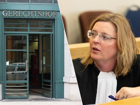 Links: de rechtbank van Tongeren. Rechts: stafhouder Natascha Bielen
