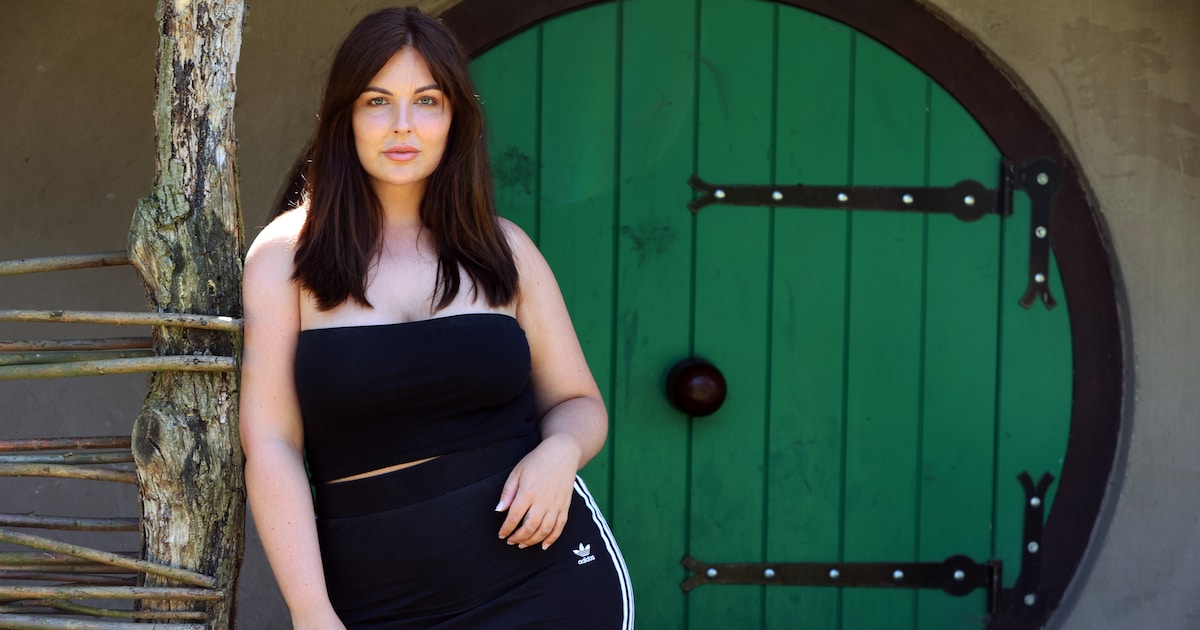 Model Sharon Grobben ging op korte tijd van maat 38 naar 44: 