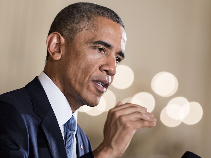 De Amerikaanse president Barack Obama.
