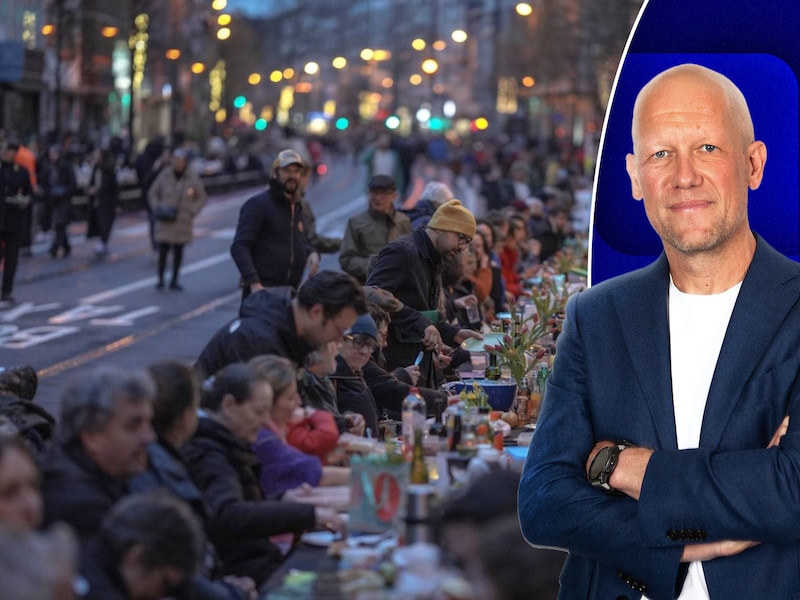 De beelden die Filip Dewinter deze week deelde, dateren van vorig jaar. Toen viel Pasen midden in de ramadan, en gingen zesduizend  inwoners van Borgerhout samen aan tafel. 