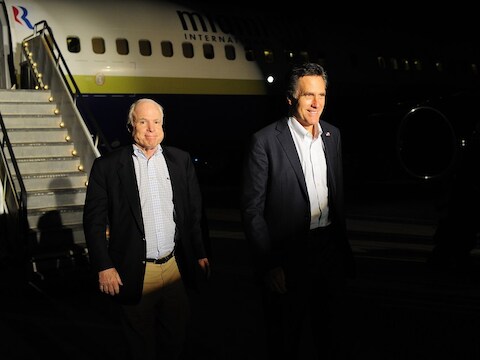 John McCain en Mitt Romney.