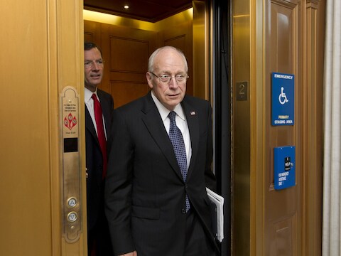 Dick Cheney op 17 juli 2012.