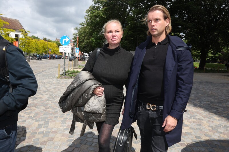 Lesley-Ann Poppe en haar partner Kevin Lebreton.