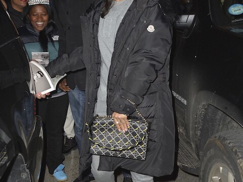 Rihanna en haar slippers