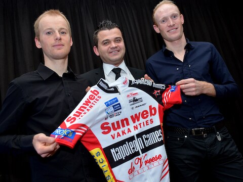 Vlnr: Kevin Pauwels, Jurgen Mettepenningen en Klaas Vantornhout.