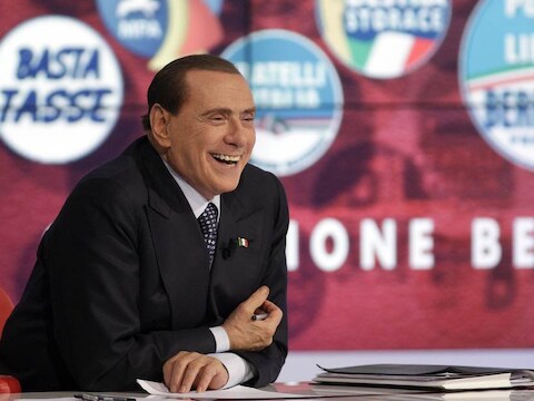 De Italiaanse voormalige premier Berlusconi.