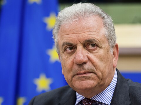 Europees commissaris voor Migratie Dimitris Avramopoulos.