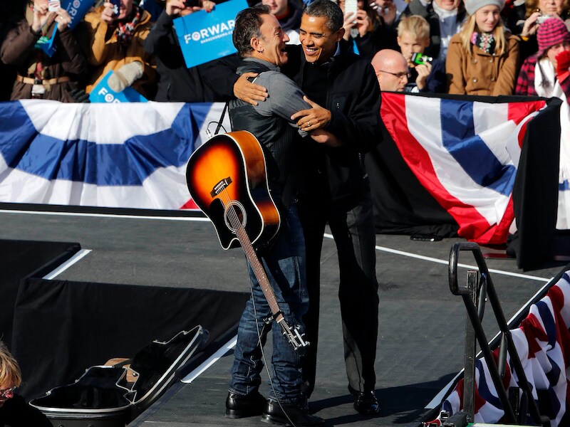 Bruce Springsteen en Barack Obama