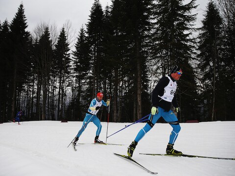Oekraïense paralympiërs trainen in Sochi.