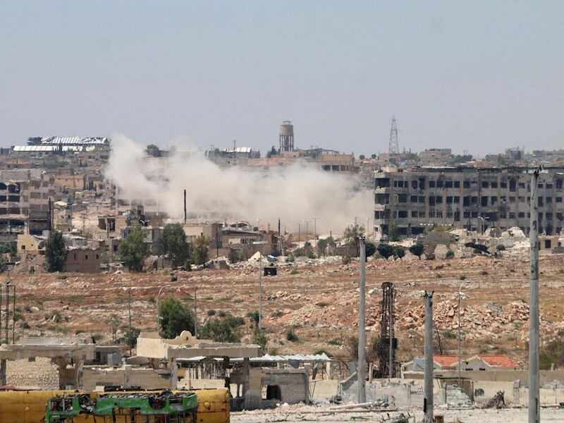 Aleppo, eind juli.