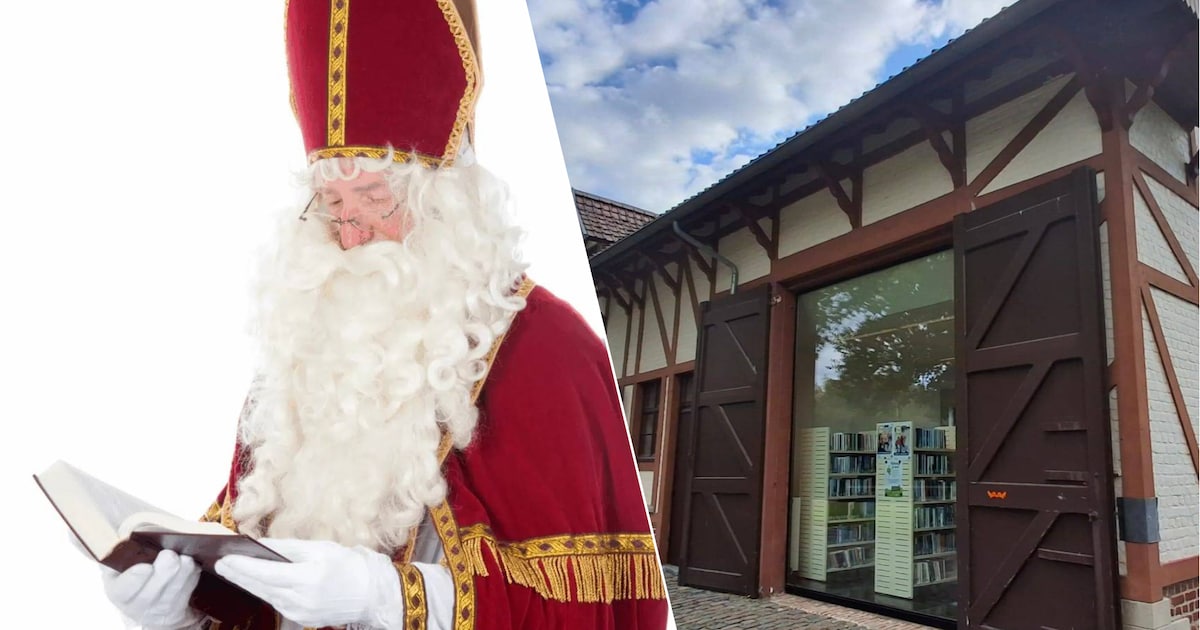 Sint-Maarten en zijn roetpieten brengen bezoek aan bib Zonnebeke