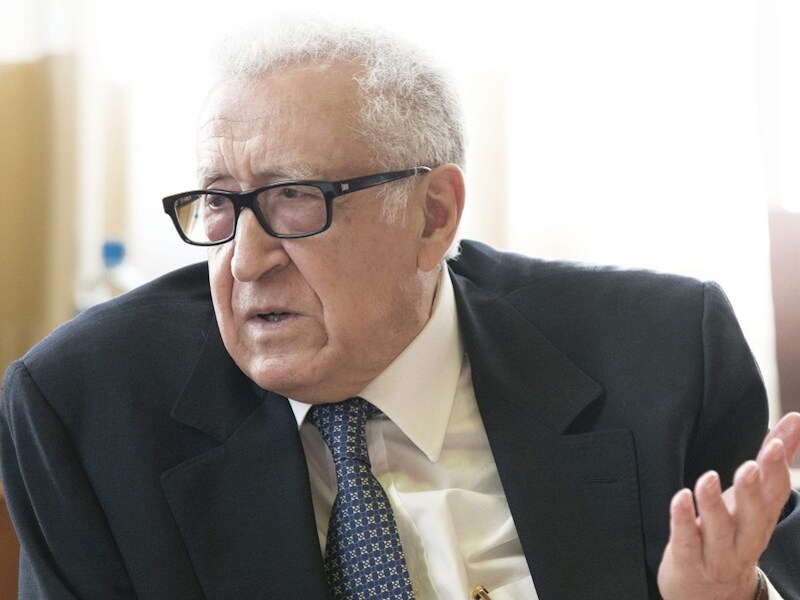 Syrië-gezant van de Verenigde Naties en de Arabische Liga Lakhdar Brahimi.