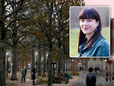 De toekomstige Nieuwe Graanmarkt (beeld van 2024), Inzet: Schepen van Stedenbouw, Anaïs Maes vertelt hoe het plein er zal uitzien. 