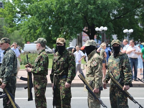 Pro-Russische separatisten in Donetsk
