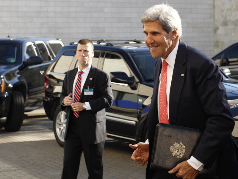 De Amerikaanse minister John Kerry van Buitenlandse Zaken.
