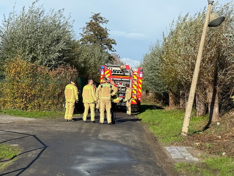 De brandweer kwam ter plaatse aan Tempelhof