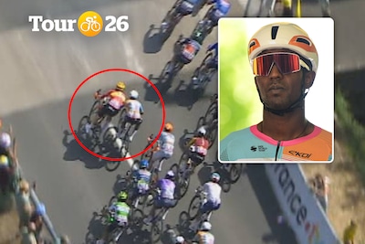 “Hij duwt als een gek en rijdt als een verdomde idioot”: Biniam Girmay is gebeten hond na fel duel in aanloop naar sprint