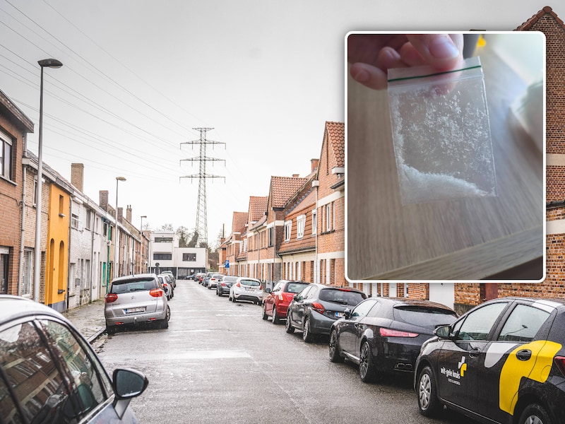 Een van de 31 zakjes die werden aangetroffen.