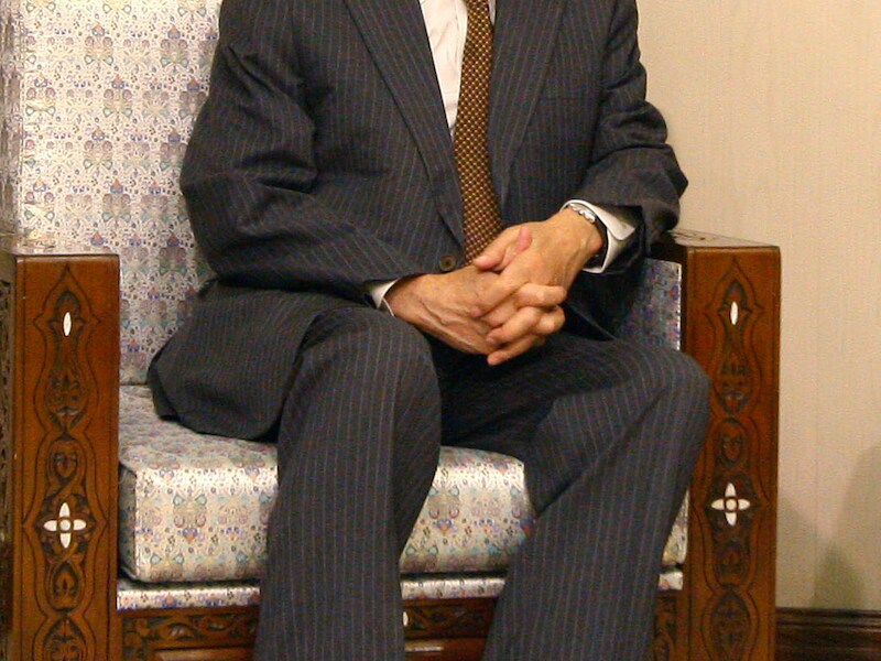 Lakhdar Brahimi op 13 september in Damascus.