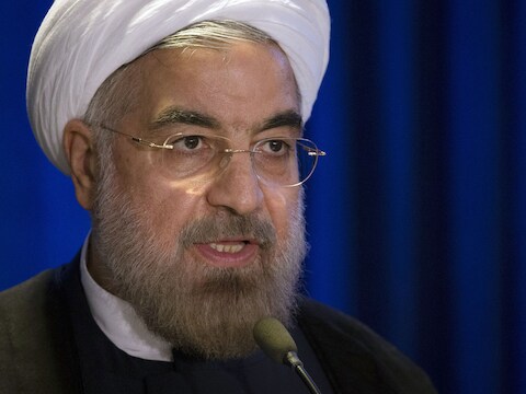 De Iraanse president Hassan Rohani.