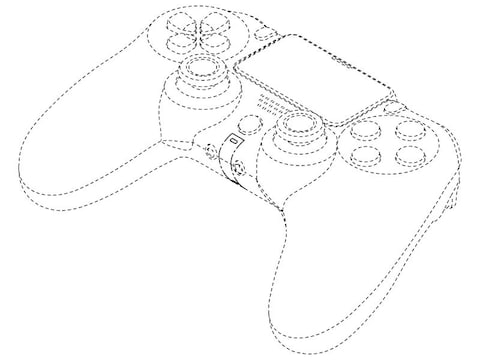Zo kan de controller van de nieuwe PlayStation 5 eruitzien. 